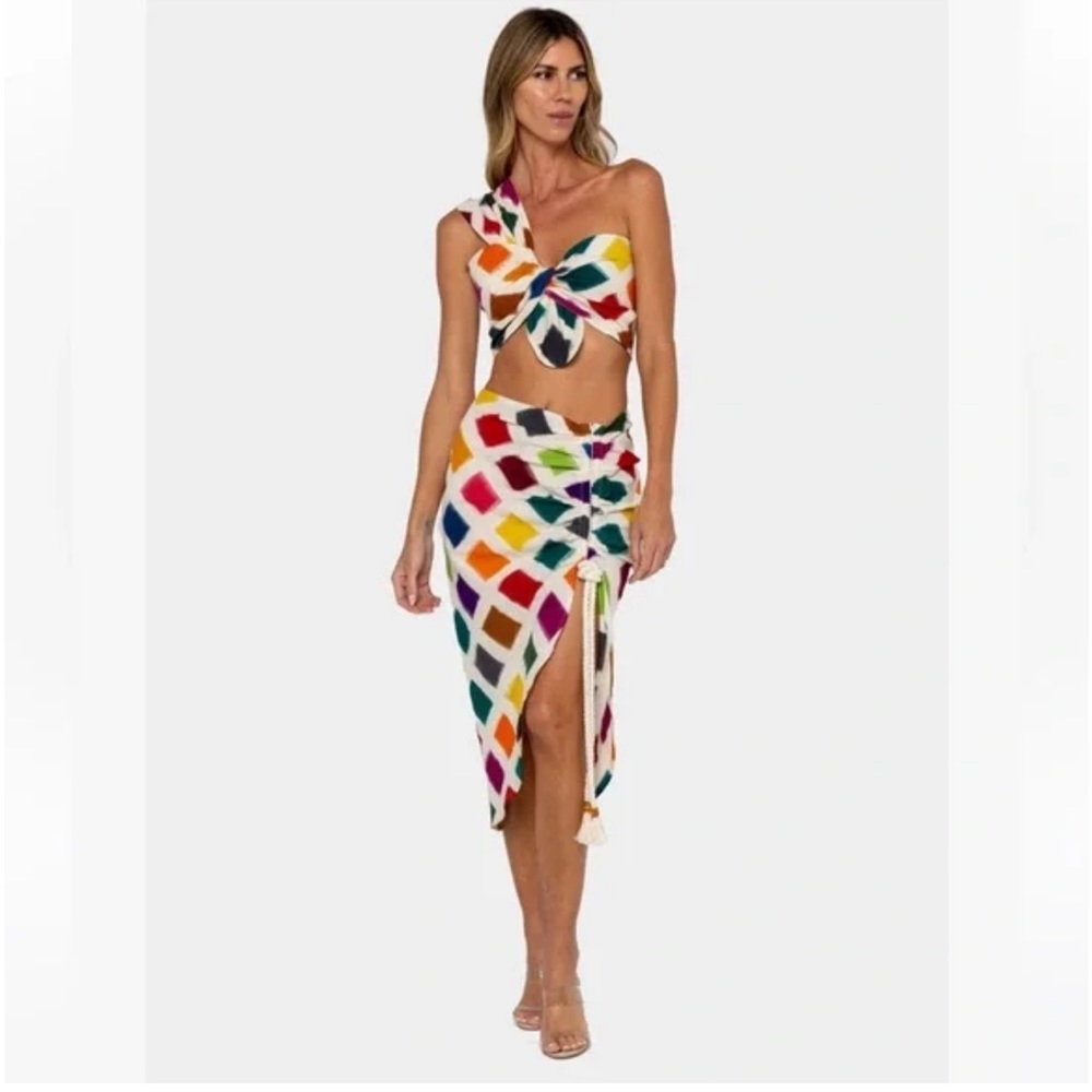 Colorful Geometric Women's Two-Piece Set
